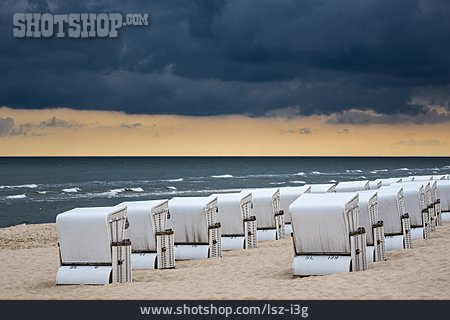
                Ostsee, Gewitterwolken, Ostseeküste, Zinnowitz                   