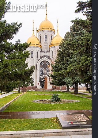 
                Gedenkstätte, Wolgograd, Mamajew-hügel, Church Of All Saints                   