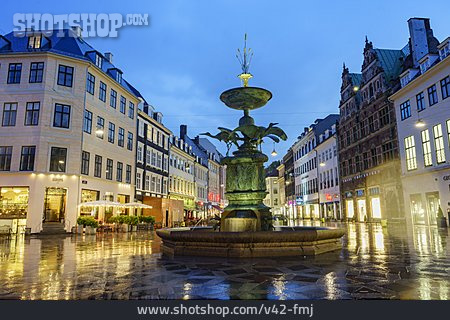 
                Kopenhagen, Storch Springbrunnen                   