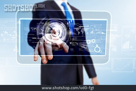 
                Business, Futuristisch, Netzwerk, Cyberspace, Touchpad                   