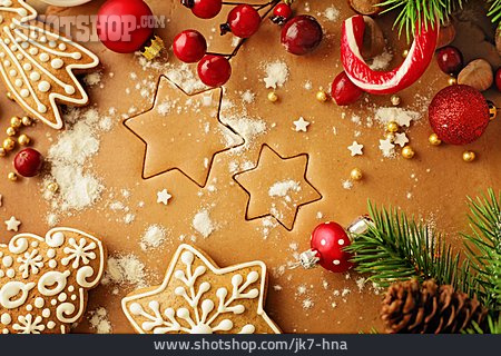 
                Weihnachtsbäckerei, Lebkuchen, Weihnachtskekse                   