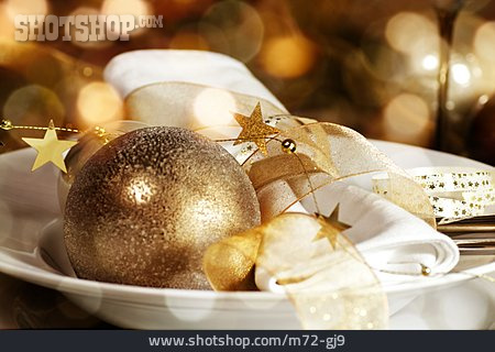 
                Tischgedeck, Festessen, Weihnachtsessen                   