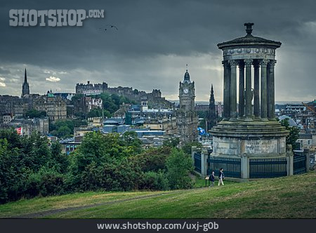 
                Edinburgh, Dugald Stewart Monument, Calton Hill                   