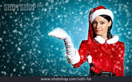 
                Winter, Schnee, Weihnachtsfrau                   