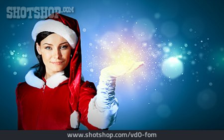 
                Zaubern, Weihnachtsfrau, Wünsche                   