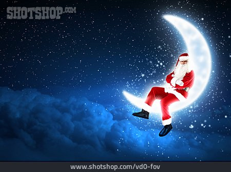 
                Weihnachtsmann, Sterne, Mondsichel                   
