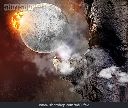 
                Mond, Meteorit                   