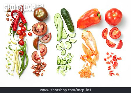 
                Gemüse, Farben & Formen, Food Design                   