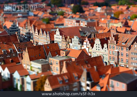 
                Altstadt, Lüneburg, Tilt-shift-effekt                   