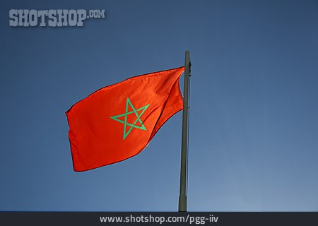 
                Nationalflagge, Marokko                   