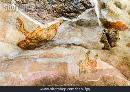 
                Höhlenmalerei, Sigiriya                   