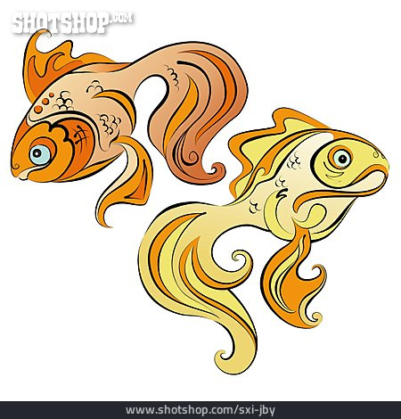 
                Illustration, Goldfisch                   