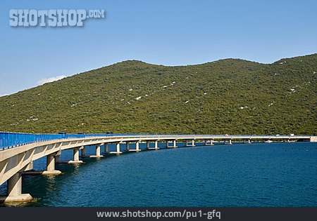 
                Brücke, Kroatien, Balkenbrücke, Straßenbrücke, Most Bistrina                   