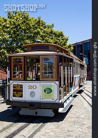 
                San Francisco, Historisches Fahrzeug, Cable Car                   