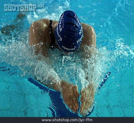 
                Wassersport, Schwimmerin                   