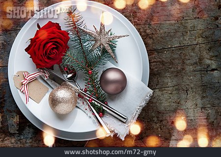 
                Tischgedeck, Festessen, Weihnachtsessen                   
