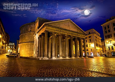
                Vollmond, Rom, Pantheon                   