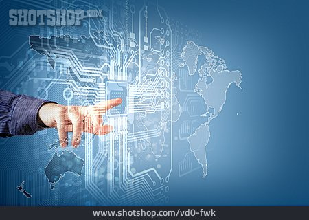 
                Datenschutz, Computertechnik, Schnittstelle, Virtuell                   