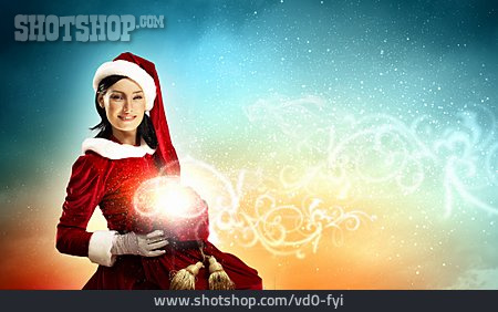
                Magie, Weihnachtsfrau, Wünsche                   