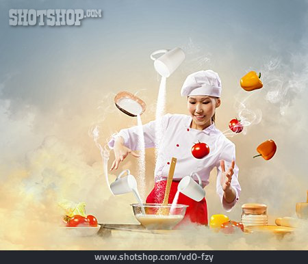 
                Gastronomie, Kochen, Köchin                   