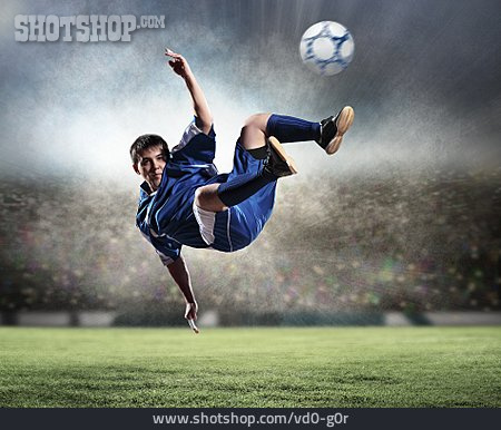 
                Fußballspieler, Kicken, Fußballtraining                   