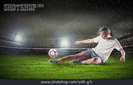 
                Stürmer, Fußballspieler, Kicken                   