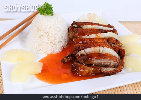 
                Asiatische Küche, Ente, Süß-sauer                   