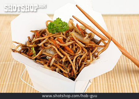 
                Asiatische Küche, Take Away, Nudelbox                   