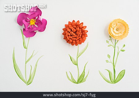 
                Blüten, Papierblumen                   