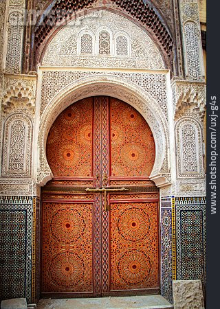
                Tür, Orientalisch, Marokko, Fès                   