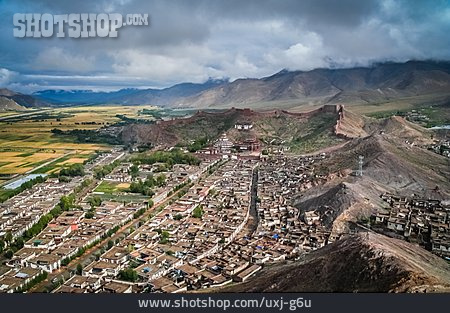 
                Stadtansicht, Tibet, Gyangzê                   