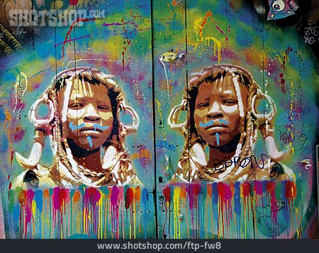 
                Graffiti, Streetart, Afrikanisch                   