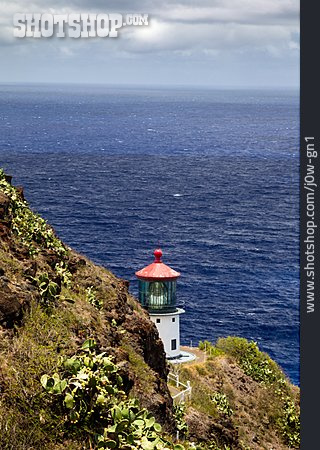
                Leuchtturm, Pazifischer Ozean, Oahu                   
