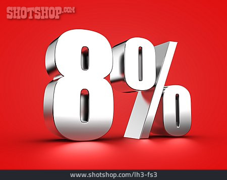 
                Prozent, 8%                   