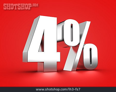 
                4%                   