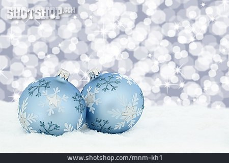 
                Silbern, Christbaumkugel, Weihnachtlich                   