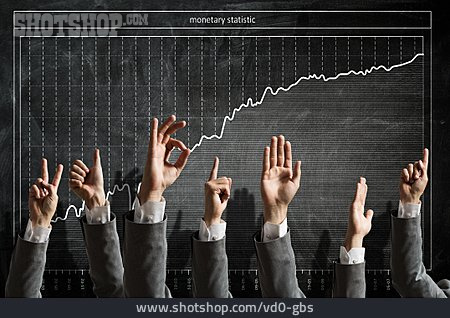 
                Growth, Hand Sign, Statistics, Stock Market                   