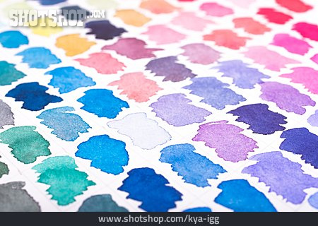 
                Farbe, Aquarellfarben, Farbspektrum                   