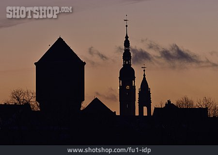 
                Rathaus, Wasserturm, Bautzen                   