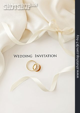 
                Hochzeit, Trauring, Einladungskarte, Hochzeitseinladung                   