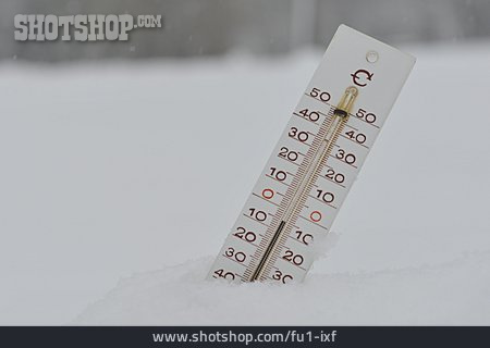 
                Winter, Thermometer, Minusgrade                   