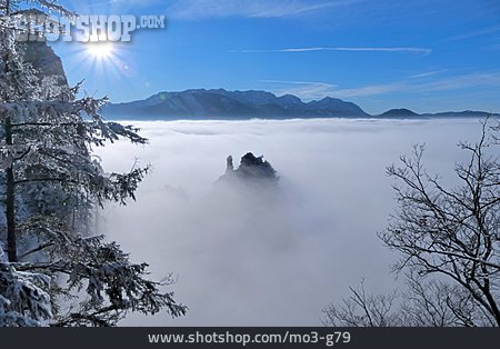 
                Winter, Hochnebel, Traunstein                   