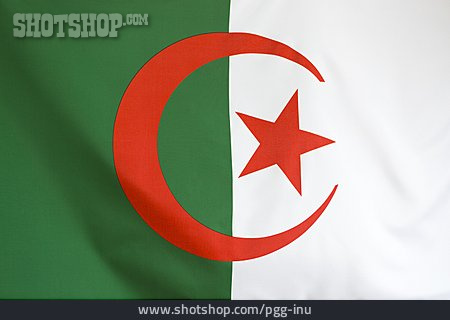 
                Nationalflagge, Algerien                   