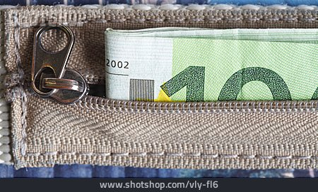 
                Erspartes, 100 Euro, Portemonnaie                   