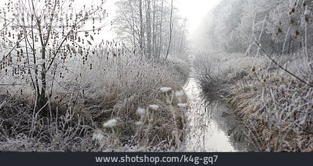 
                Winterlandschaft, Raureif, Osnabrücker Land                   