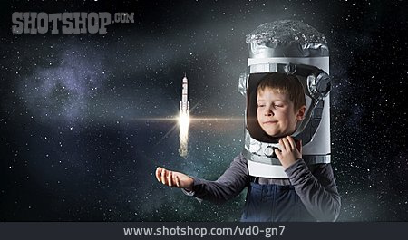 
                Junge, Wissenschaftler, Astronaut                   