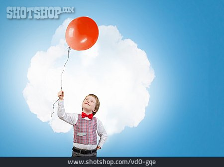 
                Junge, Luftballon, Kindheit                   