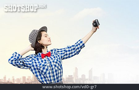 
                Fotografieren, Selbstverliebt, Touristin, Selfie                   