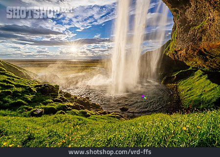 
                Natur, Wasserfall, Seljalandsfoss                   