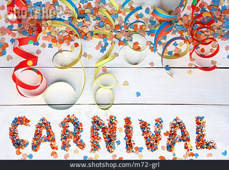 
                Karneval, Faschingsdekoration                   